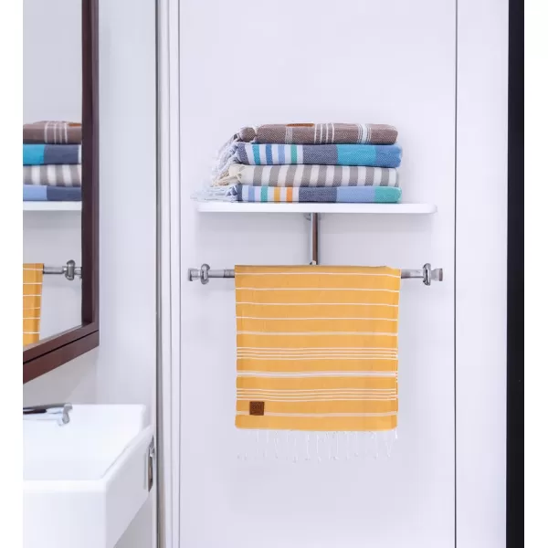 Gold CASE Turkish Beach Towel  Set of 6100 Cotton  70x38 inches XXL Oversized  PREWashed  Quick Dry Sand Free Turkish Towel  Lightweight Bath Towels OlymposMulticolor2Grey Hand Towel Set