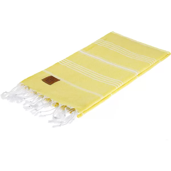 Gold CASE Turkish Beach Towel  Set of 6100 Cotton  70x38 inches XXL Oversized  PREWashed  Quick Dry Sand Free Turkish Towel  Lightweight Bath Towels OlymposMulticolor2Yellow BeachBath Towel 1pc