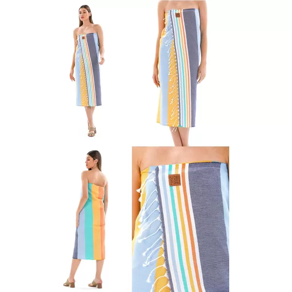 Gold CASE Turkish Beach Towel  Set of 6100 Cotton  70x38 inches XXL Oversized  PREWashed  Quick Dry Sand Free Turkish Towel  Lightweight Bath Towels OlymposMulticolor2Olymposmulticolor1 BeachBath Towel 1pc
