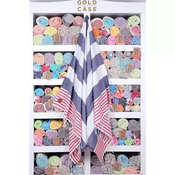 Gold CASE Turkish Beach Towel  Set of 6100 Cotton  70x38 inches XXL Oversized  PREWashed  Quick Dry Sand Free Turkish Towel  Lightweight Bath Towels OlymposMulticolor2Olymposnavy Blue BeachBath Towel 1pc