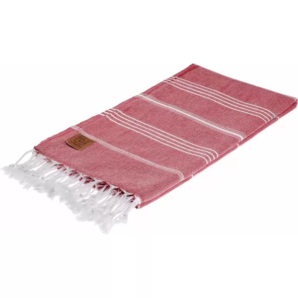 Gold CASE Turkish Beach Towel  Set of 6100 Cotton  70x38 inches XXL Oversized  PREWashed  Quick Dry Sand Free Turkish Towel  Lightweight Bath Towels OlymposMulticolor2Red BeachBath Towel 1pc