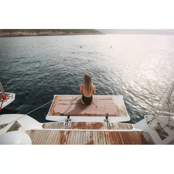 Gold CASE Turkish Beach Towel MYRA  40x70 inches XXL Oversized Bath Towels 100 Cotton Quick Dry Sand Free  with Free Reusable Bag Gift  Super Soft MyraOrangeAqua BeachBath Towel 1pc
