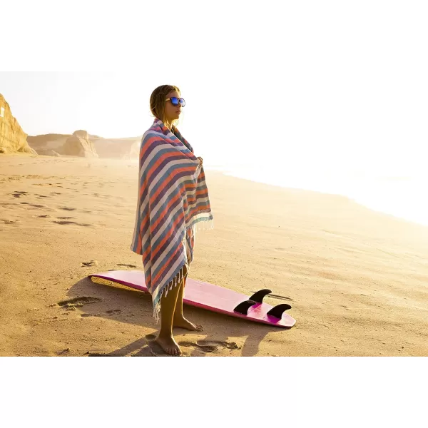Gold CASE Turkish Beach Towel MYRA  40x70 inches XXL Oversized Bath Towels 100 Cotton Quick Dry Sand Free  with Free Reusable Bag Gift  Super Soft MyraOrangeMulti2 BeachBath Towel Set
