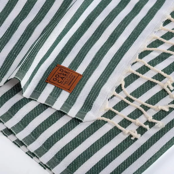 Gold CASE Turkish Beach Towel MYRA  40x70 inches XXL Oversized Bath Towels 100 Cotton Quick Dry Sand Free  with Free Reusable Bag Gift  Super Soft MyraOrangeTones of Green Hand Towel set