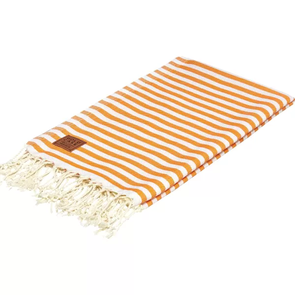Gold CASE Turkish Beach Towel MYRA  40x70 inches XXL Oversized Bath Towels 100 Cotton Quick Dry Sand Free  with Free Reusable Bag Gift  Super Soft MyraOrangeOrange BeachBath Towel 1pc
