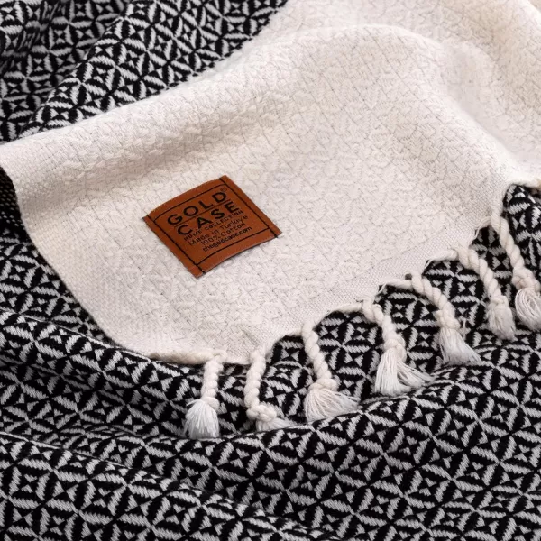 Zeus Original Turkish Hand Towels by Gold CASE  Set of 420x40 100 Cotton Decorative Towel  Bathroom and Kitchen Peshtemal for Hand Face Hair SPA Farmhouse Gym Tea and Dishcloth OrangeBlack Aphrodite Beach Bath Towel