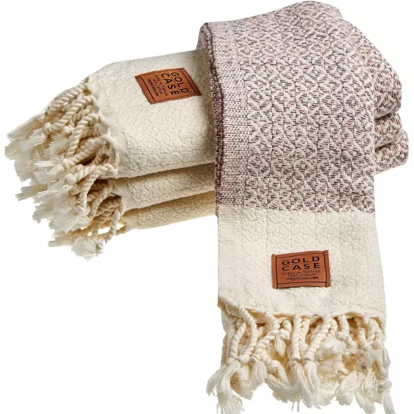 Zeus Original Turkish Hand Towels by Gold CASE  Set of 420x40 100 Cotton Decorative Towel  Bathroom and Kitchen Peshtemal for Hand Face Hair SPA Farmhouse Gym Tea and Dishcloth OrangeSalmon Aphrodite Hand Towel