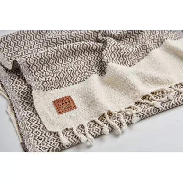Zeus Original Turkish Hand Towels by Gold CASE  Set of 420x40 100 Cotton Decorative Towel  Bathroom and Kitchen Peshtemal for Hand Face Hair SPA Farmhouse Gym Tea and Dishcloth OrangeBrown Zeus Hand Towel