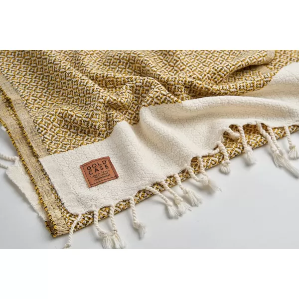 Zeus Original Turkish Hand Towels by Gold CASE  Set of 420x40 100 Cotton Decorative Towel  Bathroom and Kitchen Peshtemal for Hand Face Hair SPA Farmhouse Gym Tea and Dishcloth OrangeMustard Aphrodite Hand Towel