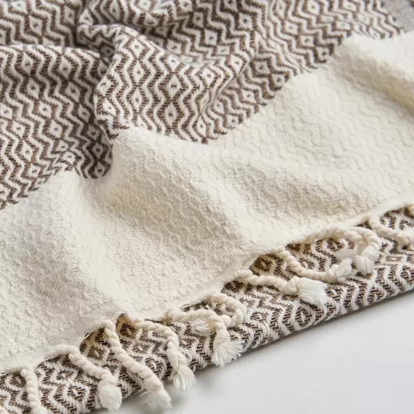 Zeus Original Turkish Hand Towels by Gold CASE  Set of 420x40 100 Cotton Decorative Towel  Bathroom and Kitchen Peshtemal for Hand Face Hair SPA Farmhouse Gym Tea and Dishcloth OrangeBrown Zeus Hand Towel