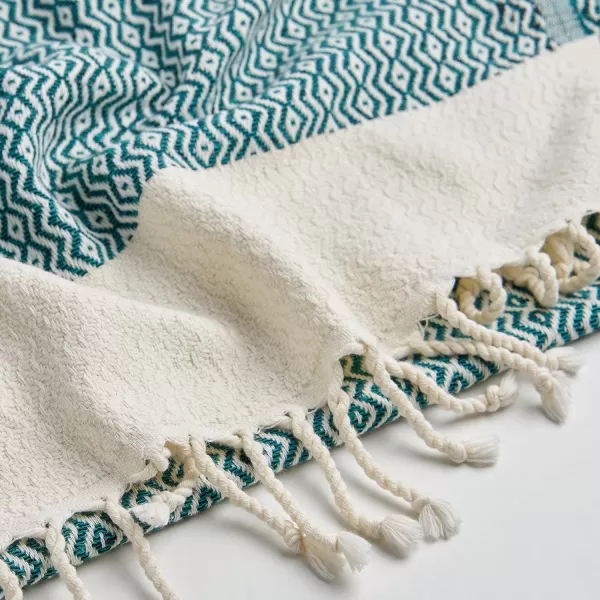 Zeus Original Turkish Hand Towels by Gold CASE  Set of 420x40 100 Cotton Decorative Towel  Bathroom and Kitchen Peshtemal for Hand Face Hair SPA Farmhouse Gym Tea and Dishcloth OrangeTeal Zeus Hand Towel