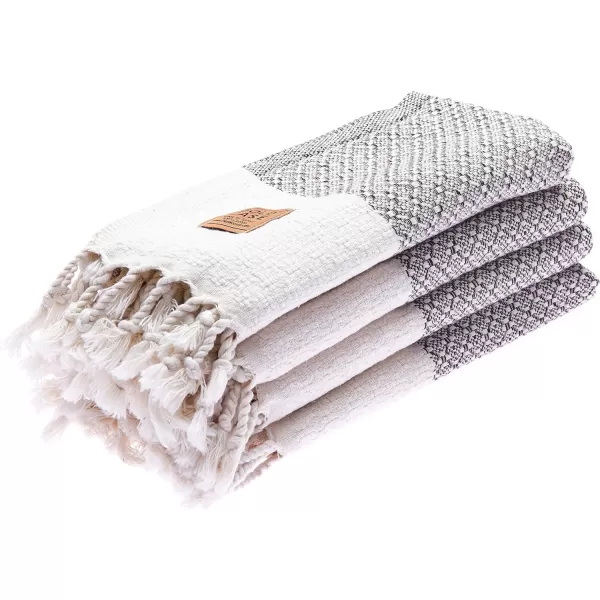 Zeus Original Turkish Hand Towels by Gold CASE  Set of 420x40 100 Cotton Decorative Towel  Bathroom and Kitchen Peshtemal for Hand Face Hair SPA Farmhouse Gym Tea and Dishcloth OrangeBeige Ares Hand Towel