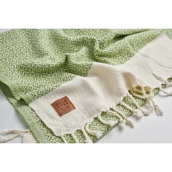 Zeus Original Turkish Hand Towels by Gold CASE  Set of 420x40 100 Cotton Decorative Towel  Bathroom and Kitchen Peshtemal for Hand Face Hair SPA Farmhouse Gym Tea and Dishcloth OrangePistachio Aphrodite Hand Towel