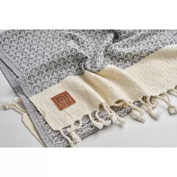 Zeus Original Turkish Hand Towels by Gold CASE  Set of 420x40 100 Cotton Decorative Towel  Bathroom and Kitchen Peshtemal for Hand Face Hair SPA Farmhouse Gym Tea and Dishcloth OrangeGrey Helen Hand Towel