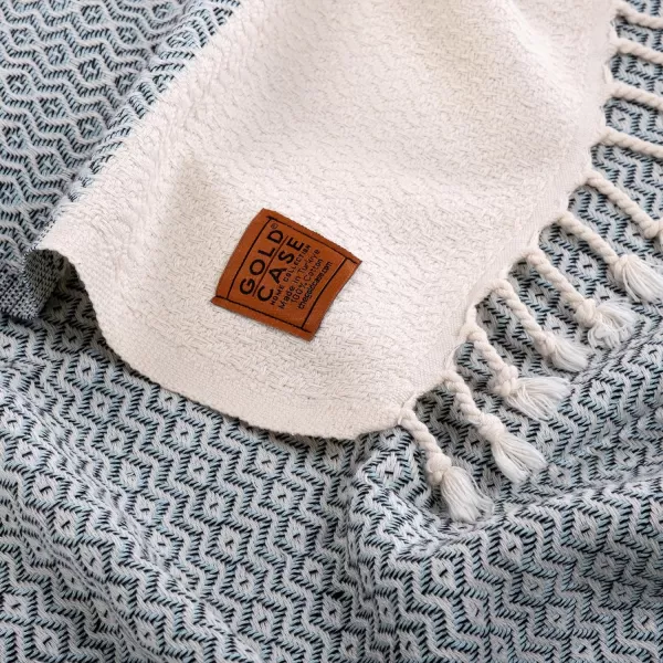 Zeus Original Turkish Hand Towels by Gold CASE  Set of 420x40 100 Cotton Decorative Towel  Bathroom and Kitchen Peshtemal for Hand Face Hair SPA Farmhouse Gym Tea and Dishcloth OrangeAqua Zeus Beach Bath Towel