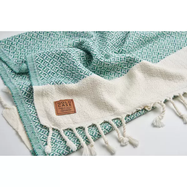 Zeus Original Turkish Hand Towels by Gold CASE  Set of 420x40 100 Cotton Decorative Towel  Bathroom and Kitchen Peshtemal for Hand Face Hair SPA Farmhouse Gym Tea and Dishcloth OrangeGreen Aphrodite Hand Towel