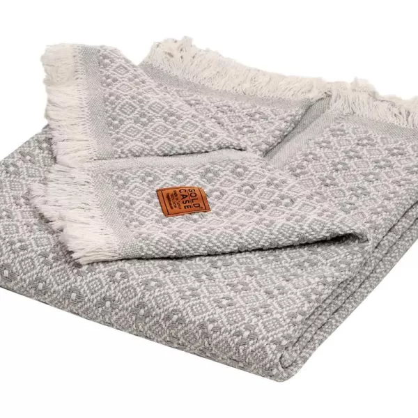 Gold CASE Retro Throw amp Blanket 50x60 inches 130x150cm Super Soft 100 Recycled Cotton  PREWashed Decorative and MultiPurpose Boho Blankets for Couch Farmhouse Bed Chair and Sofa Brown50x60 Retro Grey