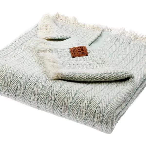 Gold CASE Retro Throw amp Blanket 50x60 inches 130x150cm Super Soft 100 Recycled Cotton  PREWashed Decorative and MultiPurpose Boho Blankets for Couch Farmhouse Bed Chair and Sofa Brown50x60 Vintage Aqua
