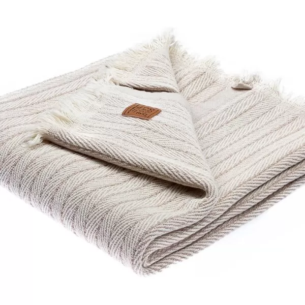 Gold CASE Retro Throw amp Blanket 50x60 inches 130x150cm Super Soft 100 Recycled Cotton  PREWashed Decorative and MultiPurpose Boho Blankets for Couch Farmhouse Bed Chair and Sofa Brown50x60 Vintage Beige