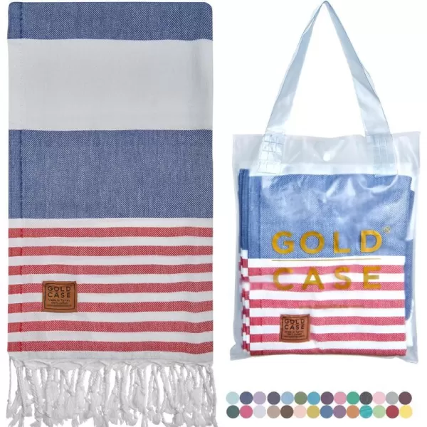 Gold CASE Turkish Beach Towel  Set of 6100 Cotton  70x38 inches XXL Oversized  PREWashed  Quick Dry Sand Free Turkish Towel  Lightweight Bath Towels OlymposMulticolor2Olymposnavy Blue BeachBath Towel 1pc
