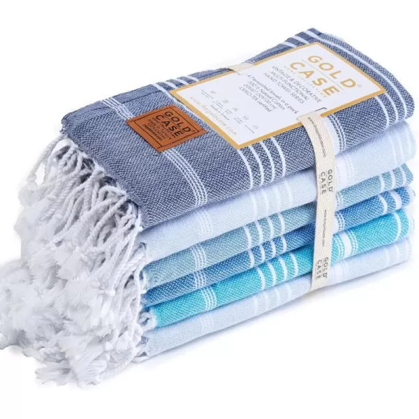 Tones of Blue Hand Towel Set