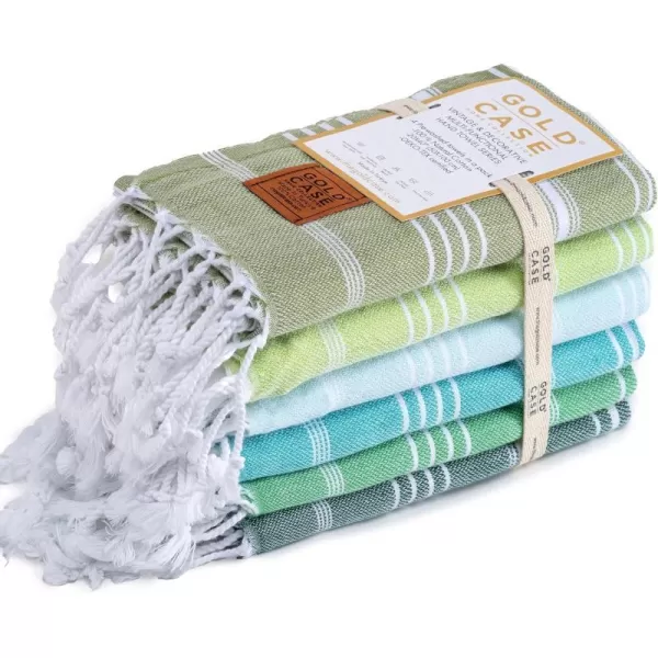 Tones of Green Hand Towel Set
