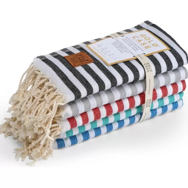 Gold CASE Turkish Beach Towel MYRA  40x70 inches XXL Oversized Bath Towels 100 Cotton Quick Dry Sand Free  with Free Reusable Bag Gift  Super Soft MyraOrangeMulti1 Hand Towel set