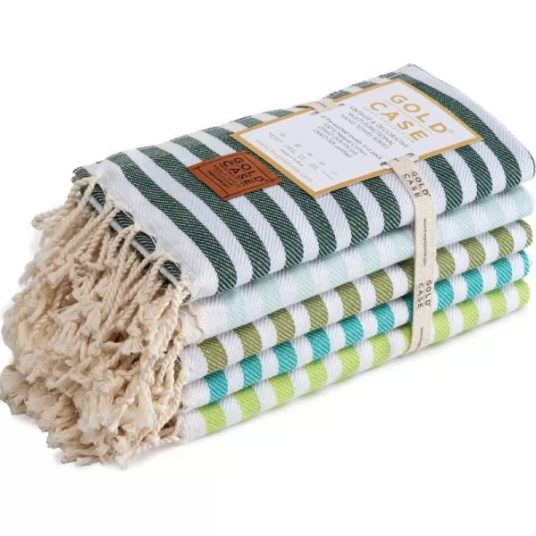 Gold CASE Turkish Beach Towel MYRA  40x70 inches XXL Oversized Bath Towels 100 Cotton Quick Dry Sand Free  with Free Reusable Bag Gift  Super Soft MyraOrangeTones of Green Hand Towel set