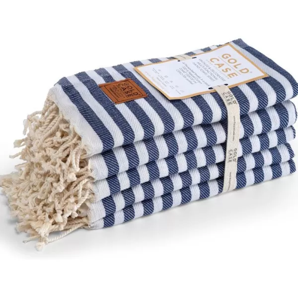 Gold CASE Turkish Beach Towel MYRA  40x70 inches XXL Oversized Bath Towels 100 Cotton Quick Dry Sand Free  with Free Reusable Bag Gift  Super Soft MyraOrangeNavy Blue Hand Towel set