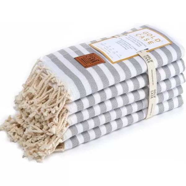 Gold CASE Turkish Beach Towel MYRA  40x70 inches XXL Oversized Bath Towels 100 Cotton Quick Dry Sand Free  with Free Reusable Bag Gift  Super Soft MyraOrangeGrey Hand Towel set