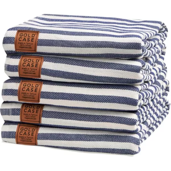 Gold CASE Turkish Beach Towel MYRA  40x70 inches XXL Oversized Bath Towels 100 Cotton Quick Dry Sand Free  with Free Reusable Bag Gift  Super Soft MyraOrangeNavy Blue BeachBath Towel Set