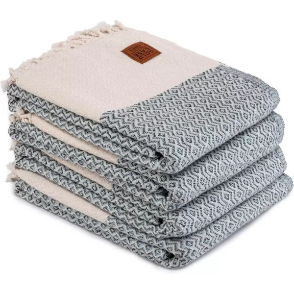 Zeus Original Turkish Hand Towels by Gold CASE  Set of 420x40 100 Cotton Decorative Towel  Bathroom and Kitchen Peshtemal for Hand Face Hair SPA Farmhouse Gym Tea and Dishcloth OrangeAqua Zeus Beach Bath Towel
