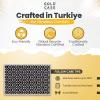 imageGold CASE Turkish Hand Towels for Bathroom Set of 420x40100 Cotton Bathroom Hand Towels  Zeus Towel for Spa Face Tea ampamp Dishcloth  Decorative Cloth  BlackBlack