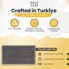 imageGold CASE Turkish Hand Towels for Bathroom Set of 420x40100 Cotton Bathroom Hand Towels  Zeus Towel for Spa Face Tea ampamp Dishcloth  Decorative Cloth  BlackBlack