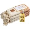 imageGold CASE Turkish Hand Towels for Bathroom Set of 420x40100 Cotton Bathroom Hand Towels  Zeus Towel for Spa Face Tea ampamp Dishcloth  Decorative Cloth  BlackOrange