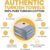 imageGold CASE Turkish Hand Towels for Bathroom Set of 420x40100 Cotton Bathroom Hand Towels  Zeus Towel for Spa Face Tea ampamp Dishcloth  Decorative Cloth  BlackAqua