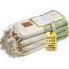 imageGold CASE Turkish Hand Towels for Bathroom Set of 420x40100 Cotton Bathroom Hand Towels  Zeus Towel for Spa Face Tea ampamp Dishcloth  Decorative Cloth  BlackPistachio