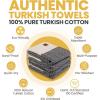 imageGold CASE Turkish Hand Towels for Bathroom Set of 420x40100 Cotton Bathroom Hand Towels  Zeus Towel for Spa Face Tea ampamp Dishcloth  Decorative Cloth  BlackBlack