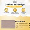 imageGold CASE Turkish Hand Towels for Bathroom Set of 420x40100 Cotton Bathroom Hand Towels  Zeus Towel for Spa Face Tea ampamp Dishcloth  Decorative Cloth  BlackBeige