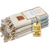 imageGold CASE Turkish Hand Towels for Bathroom Set of 420x40100 Cotton Bathroom Hand Towels  Zeus Towel for Spa Face Tea ampamp Dishcloth  Decorative Cloth  BlackAqua