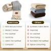 imageGold CASE Turkish Hand Towels for Bathroom Set of 420x40100 Cotton Bathroom Hand Towels  Zeus Towel for Spa Face Tea ampamp Dishcloth  Decorative Cloth  BlackGrey
