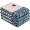 imageGold CASE Turkish Hand Towels for Bathroom Set of 420x40100 Cotton Bathroom Hand Towels  Zeus Towel for Spa Face Tea ampamp Dishcloth  Decorative Cloth  BlackTeal