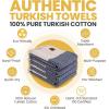 imageGold CASE Turkish Hand Towels for Bathroom Set of 420x40100 Cotton Bathroom Hand Towels  Zeus Towel for Spa Face Tea ampamp Dishcloth  Decorative Cloth  BlackNavy Blue