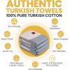 imageGold CASE Turkish Hand Towels for Bathroom Set of 420x40100 Cotton Bathroom Hand Towels  Zeus Towel for Spa Face Tea ampamp Dishcloth  Decorative Cloth  BlackGrey