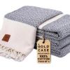 imageGold CASE Turkish Hand Towels for Bathroom Set of 420x40100 Cotton Bathroom Hand Towels  Zeus Towel for Spa Face Tea ampamp Dishcloth  Decorative Cloth  BlackGrey
