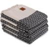 imageGold CASE Turkish Hand Towels for Bathroom Set of 420x40100 Cotton Bathroom Hand Towels  Zeus Towel for Spa Face Tea ampamp Dishcloth  Decorative Cloth  BlackBlack