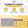 imageGold CASE Turkish Hand Towels for Bathroom Set of 420x40100 Cotton Bathroom Hand Towels  Zeus Towel for Spa Face Tea ampamp Dishcloth  Decorative Cloth  BlackGrey