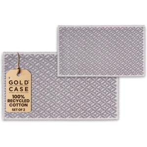 imageGold CASE Turkish Hand Towels for Bathroom Set of 420x40100 Cotton Bathroom Hand Towels  Zeus Towel for Spa Face Tea ampamp Dishcloth  Decorative Cloth  BlackGrey