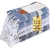 imageGold CASE Turkish Beach Towel  100 Cotton Large Turkish Bath Towels 70 x 38  LYCIA Oversized Quick Dry ampamp Sand Free Beach Towel with Bag  Lightweight Turkish Towels  BeigeMulti Dark