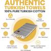 imageGold CASE Turkish Beach Towel  100 Cotton Large Turkish Bath Towels 70 x 38  LYCIA Oversized Quick Dry ampamp Sand Free Beach Towel with Bag  Lightweight Turkish Towels  BeigeGrey